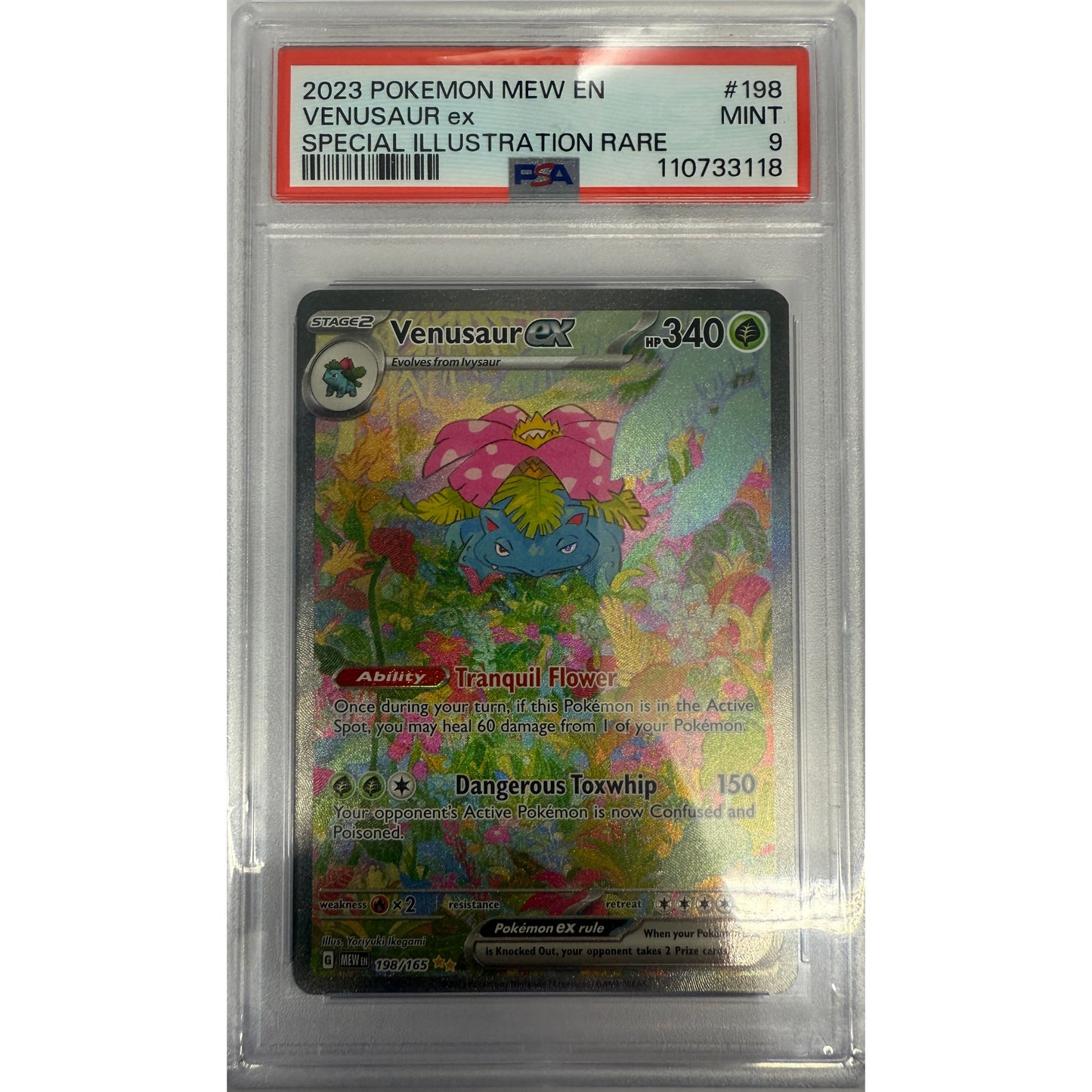 Venusaur ex - 198/165 - SV: Scarlet & Violet 151 (MEW) - PSA 9