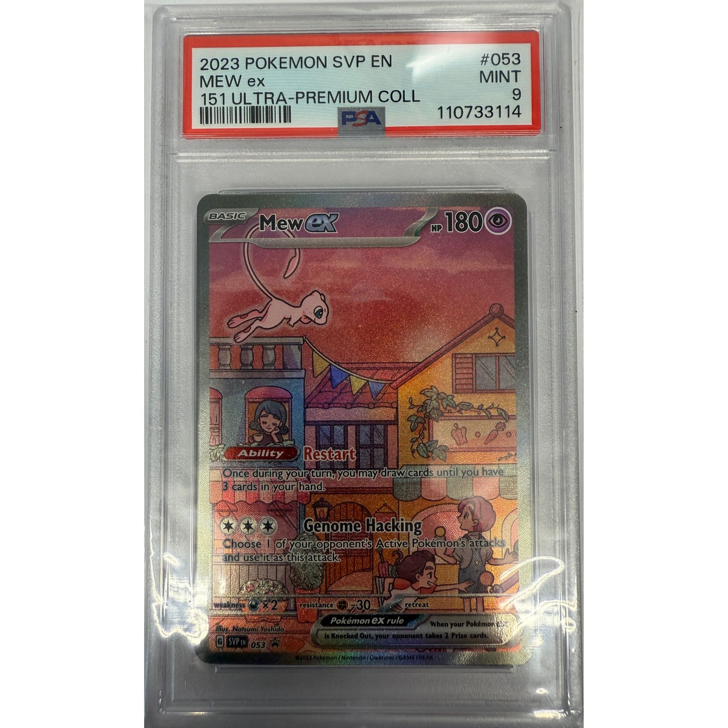 Mew ex - 053 - SV: Scarlet & Violet Promo Cards (SVP) - PSA 9
