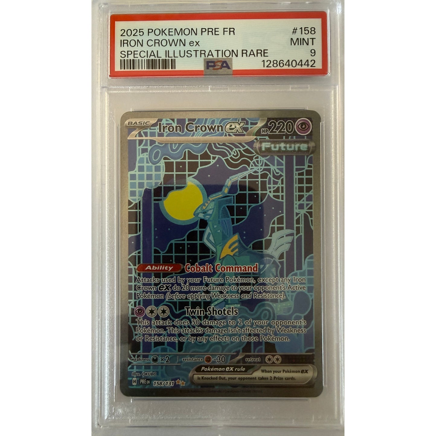 Iron Crown ex - SV: Prismatic Evolutions (PRE) - PSA 9