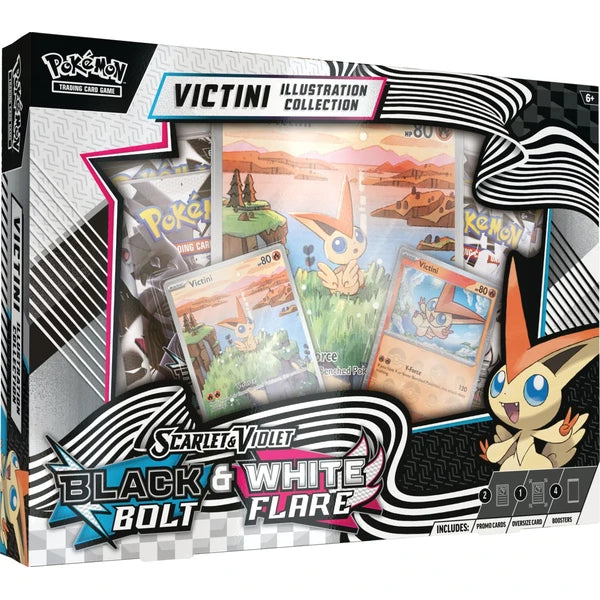 Pokémon Black Bolt and White Flare Unova Victini Illustration Collection Box