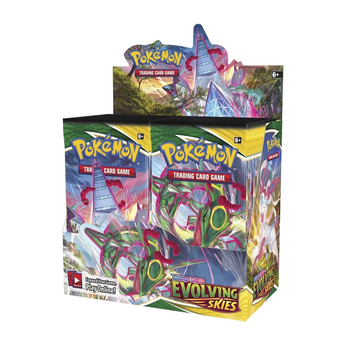Pokémon TCG: Sword and Shield - Evolving Skies Booster Box + Akrylový Ochranný Box