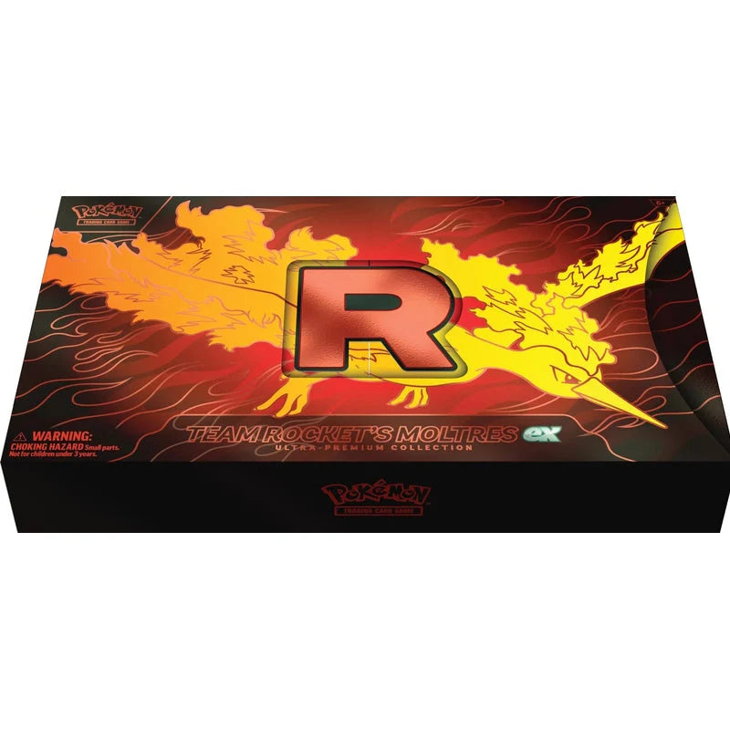 Pokémon TCG: Moltres ex Team Rocket's Ultra-Premium Collection - mierne poškodená fólia