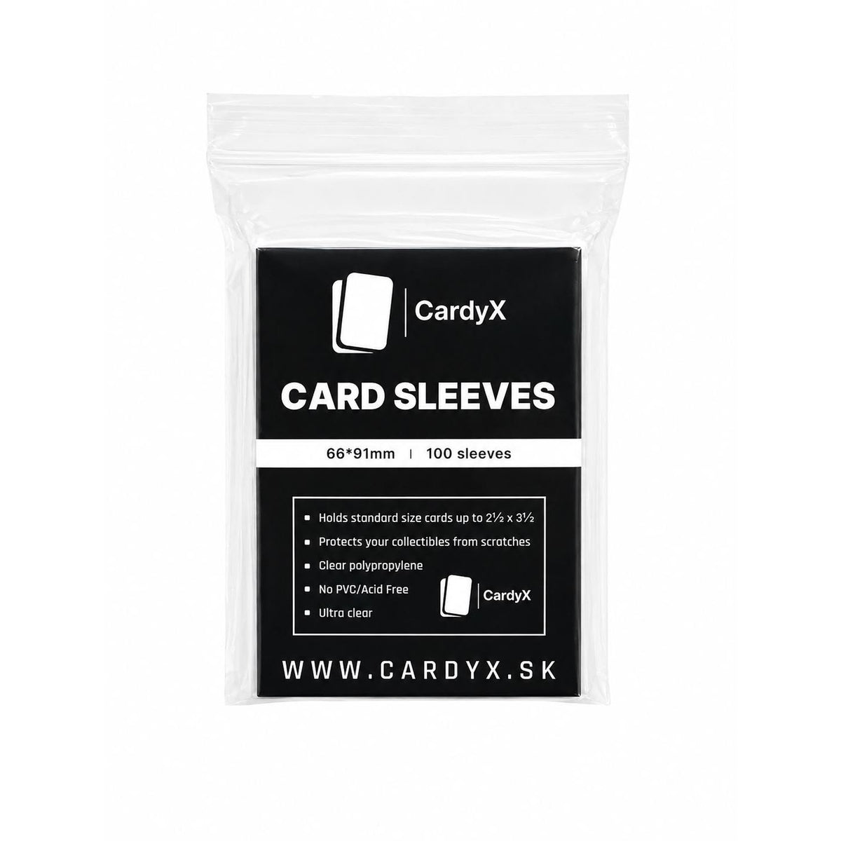 Obaly CardyX Sleeves - Regular Soft Card (100 ks - 66x91mm)