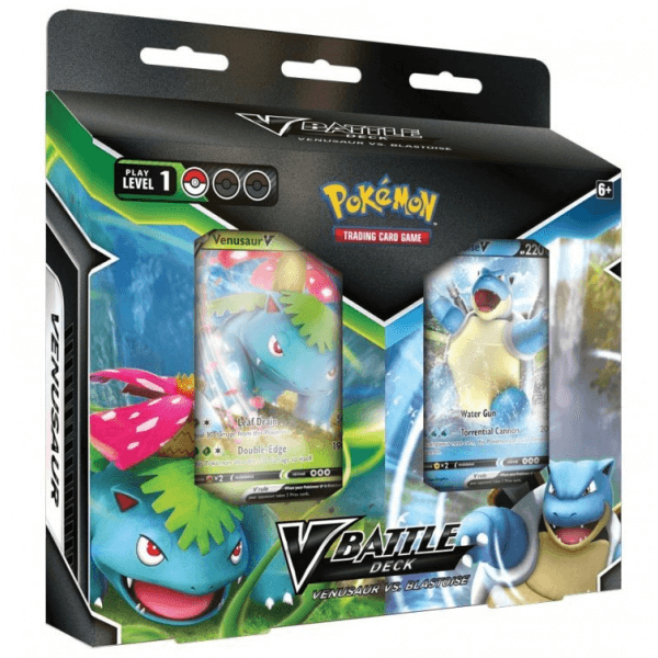 Pokémon TCG: V Battle Deck Bundle Venusaur vs. Blastoise