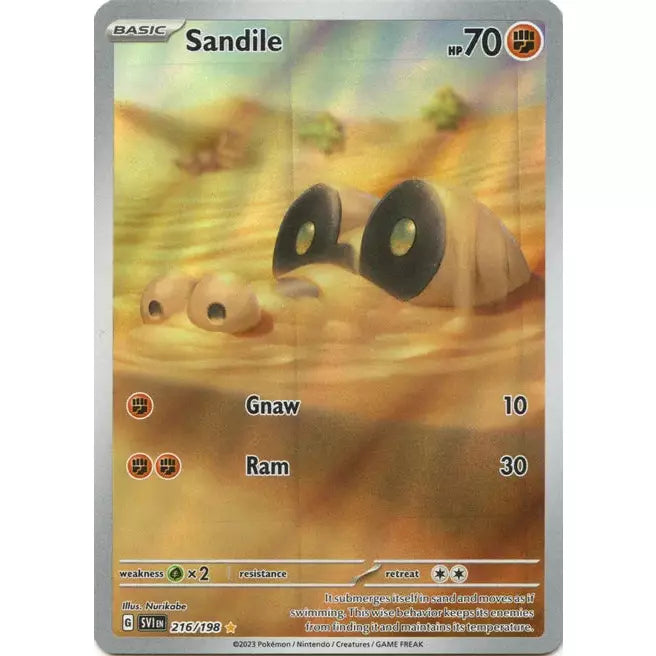 Sandile - 216/198 - SV01: Scarlet & Violet Base Set (SV01)