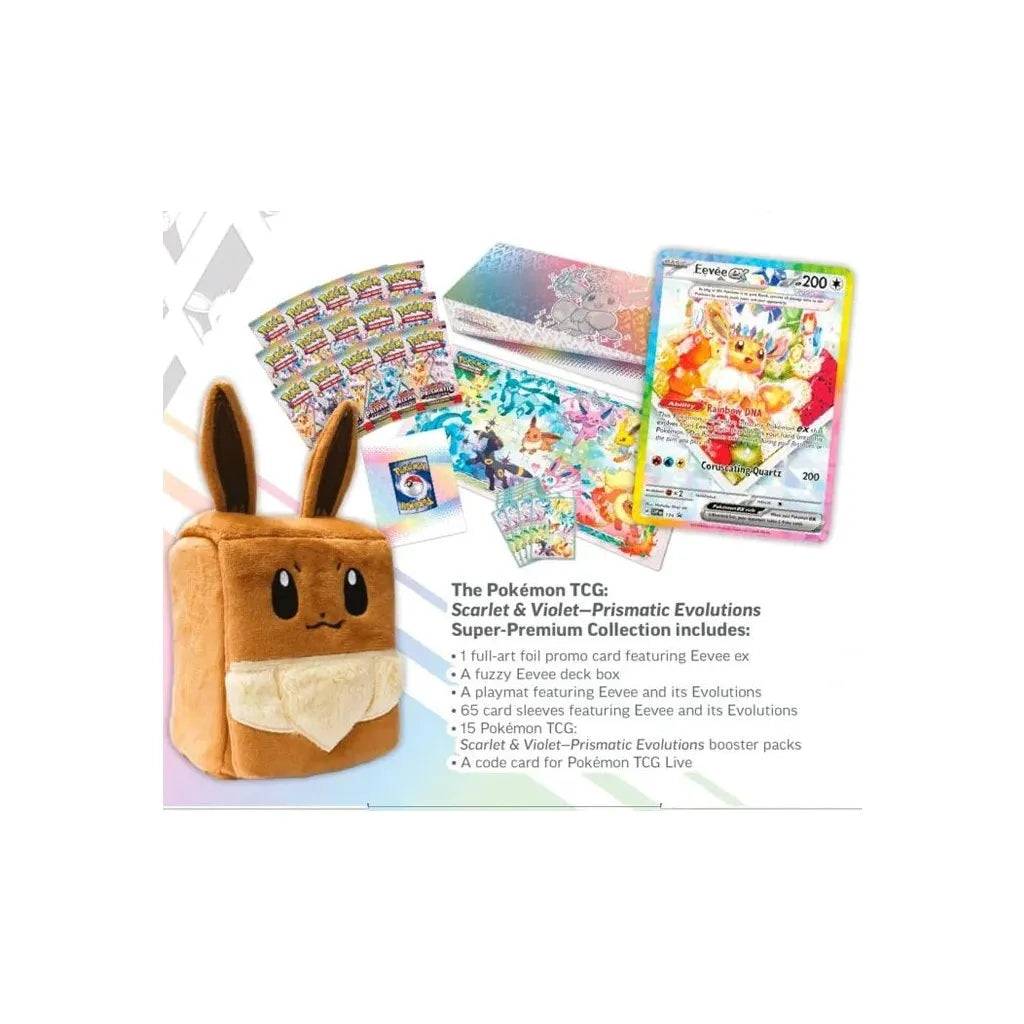 Prismatic Evolution Super Premium Collection Pokemon TCG Live Code Card – Eevee EX