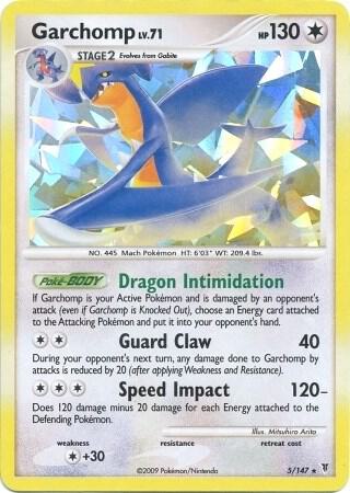 Garchomp - 5/147 (Cracked Ice Holo) - Deck Exclusives (PR)