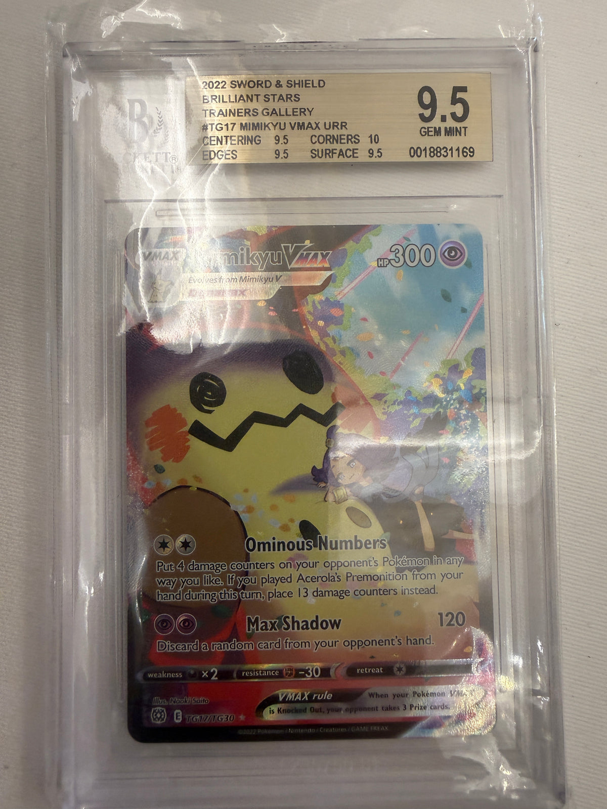 Mimikyu VMAX #TG17 - BGS 9,5