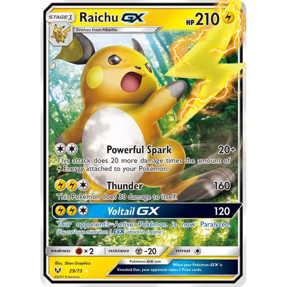 Raichu GX - Shining Legends (SHL)