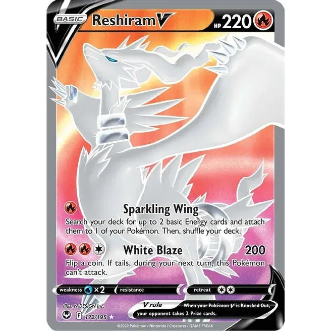Reshiram V (Full Art) - SWSH12: Silver Tempest (SWSH12)