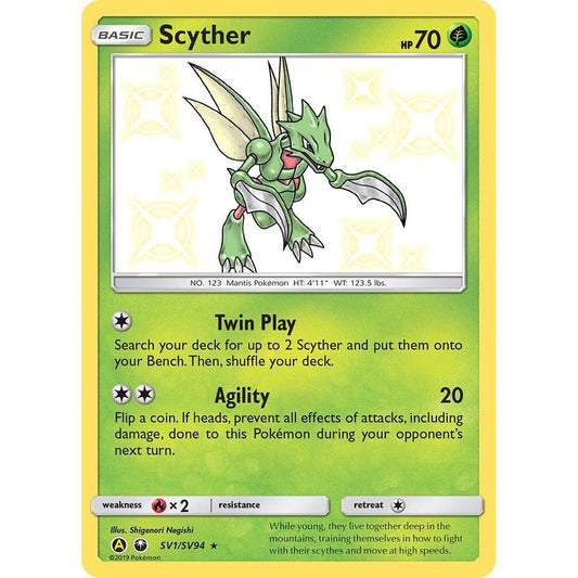 Scyther - Hidden Fates: Shiny Vault (HIF:SV)
