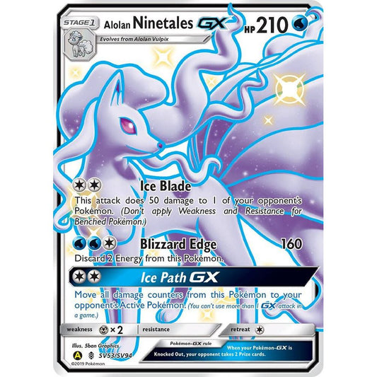 Alolan Ninetales GX - Hidden Fates: Shiny Vault (HIF:SV)