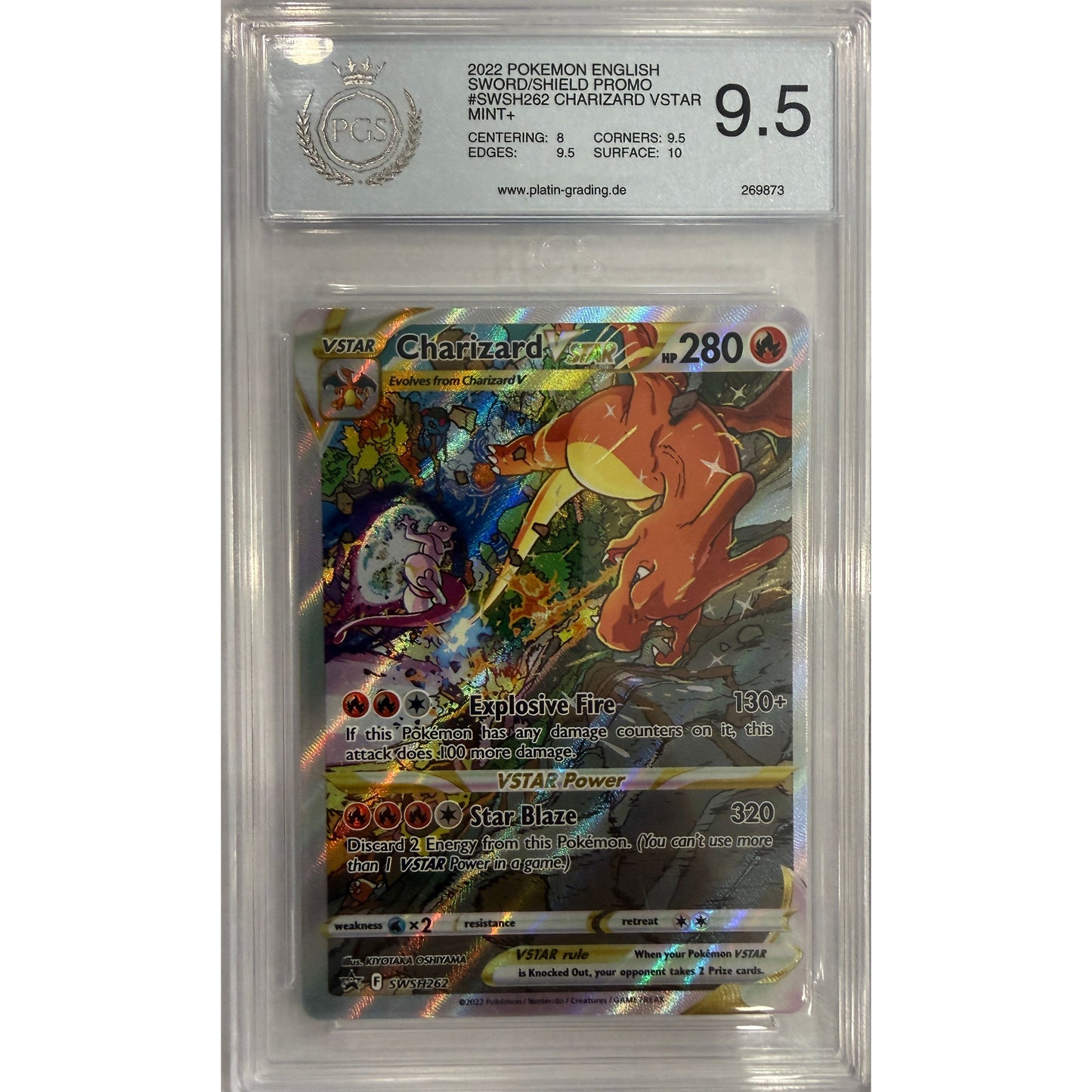Charizard VSTAR - SWSH262 - SWSH: Sword & Shield Promo Cards (SWSD) - PGS 9.5