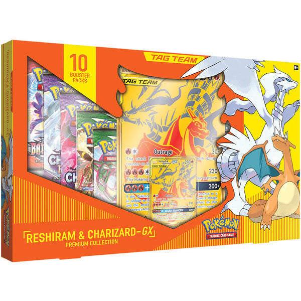 Pokemon TCG: Reshiram & Charizard GX Premium Box - slightly damaged box