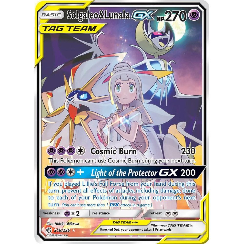 Solgaleo & Lunala GX (Full Art) - SM - Cosmic Eclipse (SM12) – CardyX