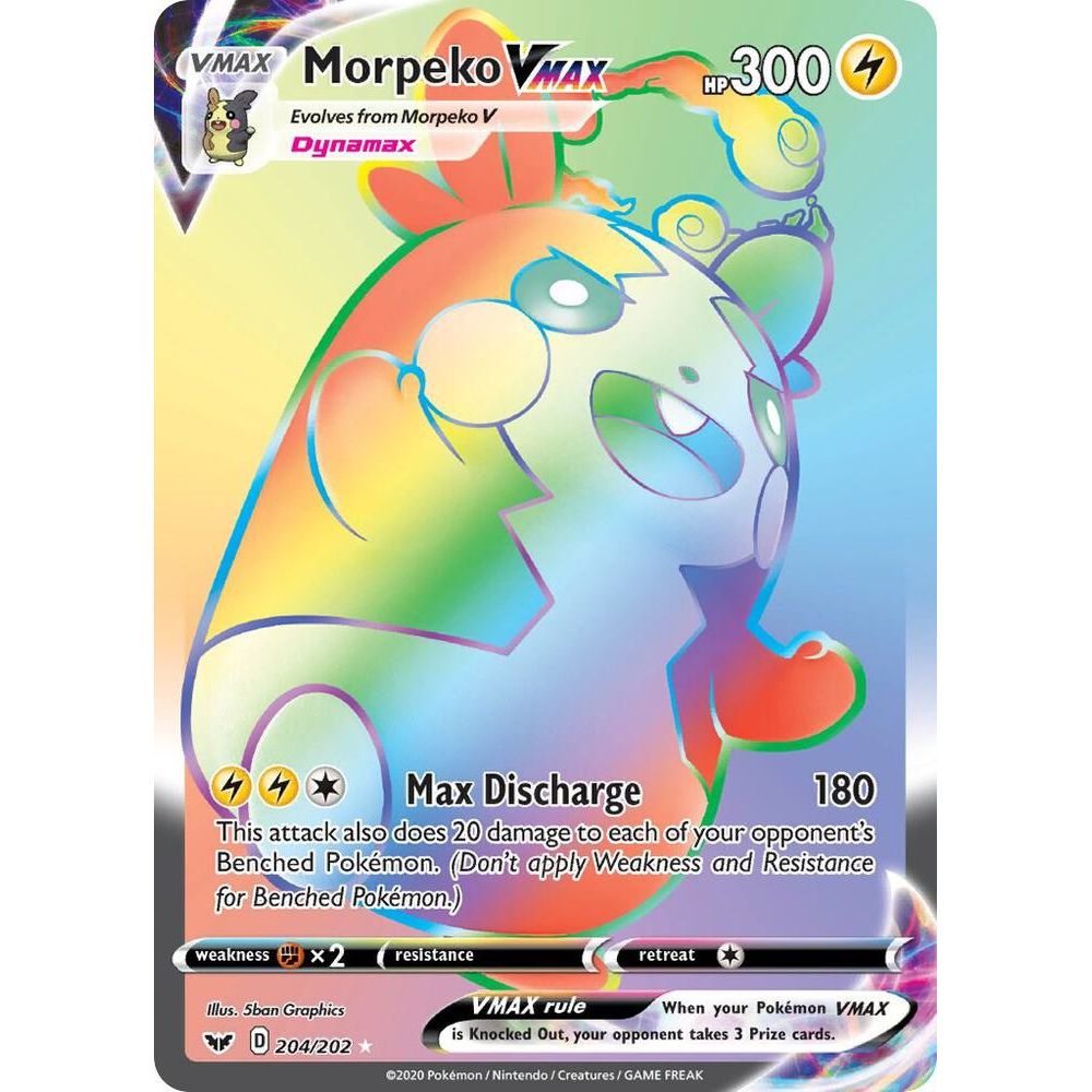 Morpeko VMAX (Secret) - SWSH01: Sword & Shield Base Set (SWSH01)