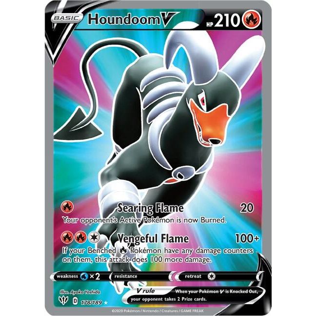 Houndoom V (Full Art) - SWSH03: Darkness Ablaze (SWSH03)