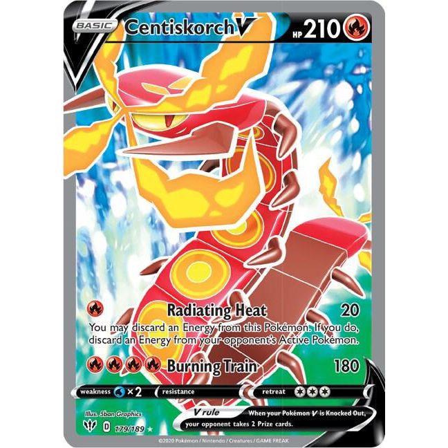 Centiskorch V (Full Art) - SWSH03: Darkness Ablaze (SWSH03)