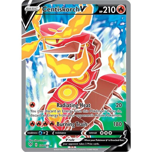 Centiskorch V (Full Art) - SWSH03: Darkness Ablaze (SWSH03)