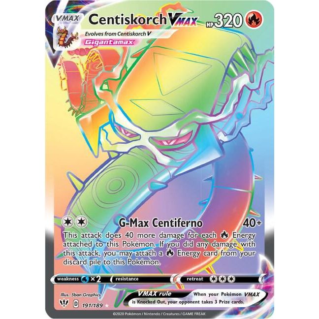 Centiskorch VMAX (Secret) - SWSH03: Darkness Ablaze (SWSH03)