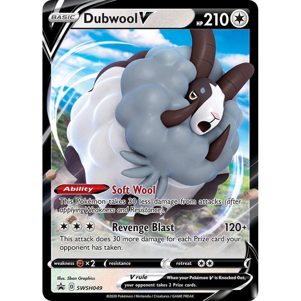Dubwool V - SWSH049 - SWSH: Sword & Shield Promo Cards (SWSD)