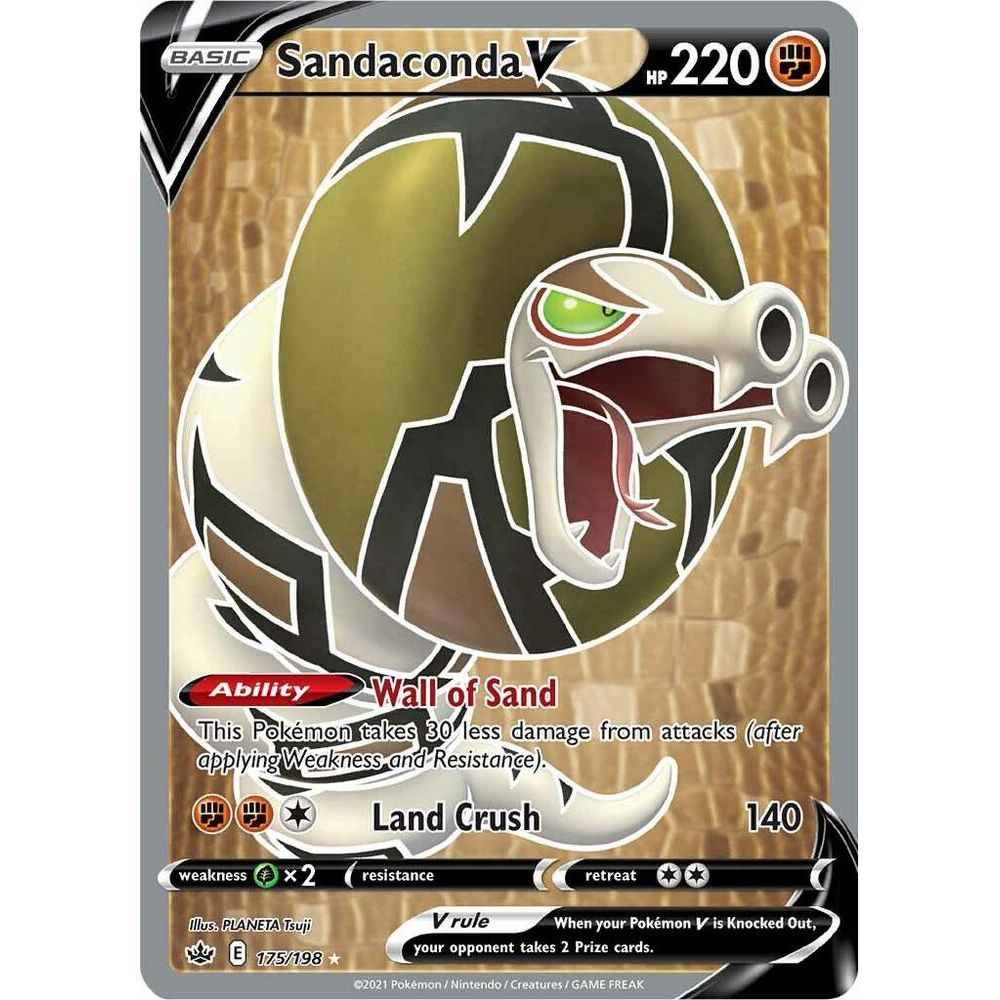 Sandaconda V (Full Art) - SWSH06: Chilling Reign (SWSH06)