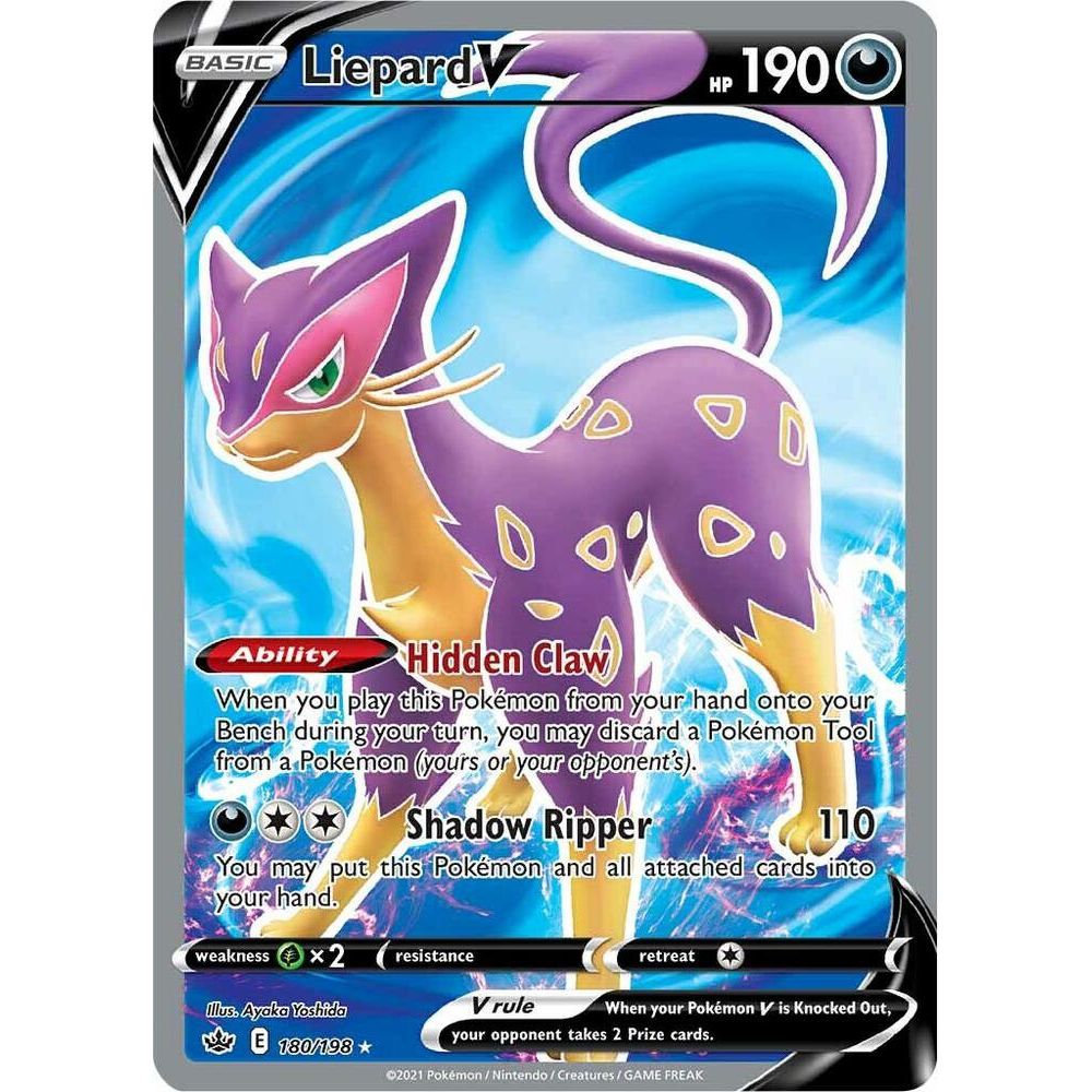 Liepard V (Full Art) - SWSH06: Chilling Reign (SWSH06)