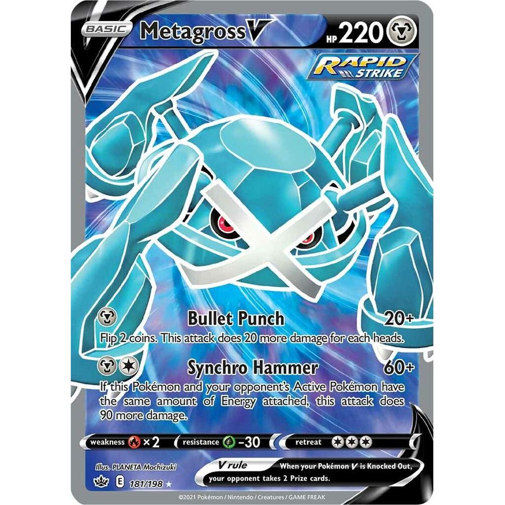 Metagross V (Full Art) - SWSH06: Chilling Reign (SWSH06)
