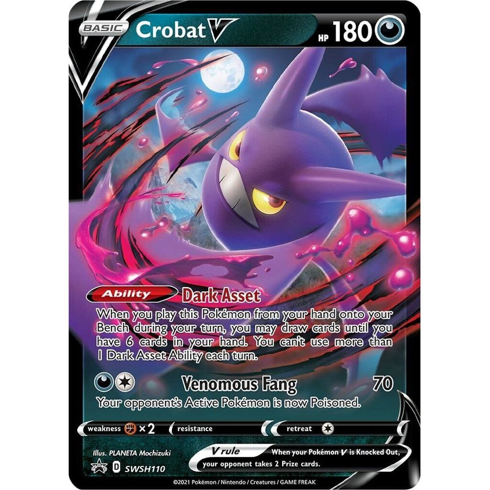 Crobat V - SWSH110 - SWSH: Sword & Shield Promo Cards (SWSD)