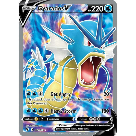 Gyarados V (Full Art) - SWSH07: Evolving Skies (SWSH07)