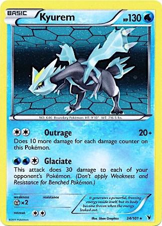 Kyurem - 34/101 (Cosmos Holo) - Miscellaneous Cards & Products (MCAP)