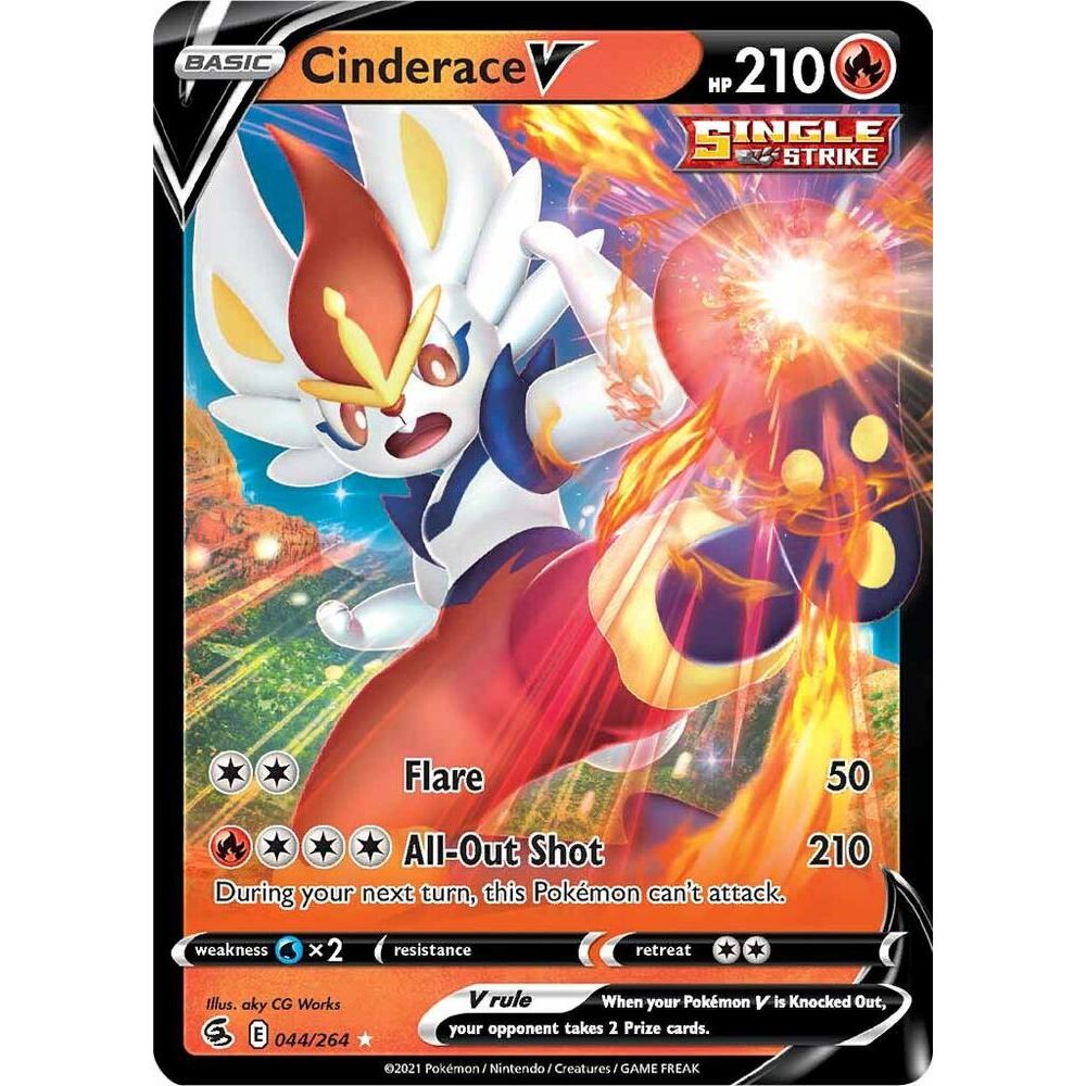Cinderace V (44) - SWSH08: Fusion Strike (SWSH08)