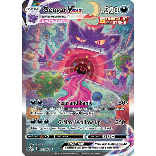 Gengar VMAX (Alternate Art Secret) - SWSH08: Fusion Strike (SWSH08)