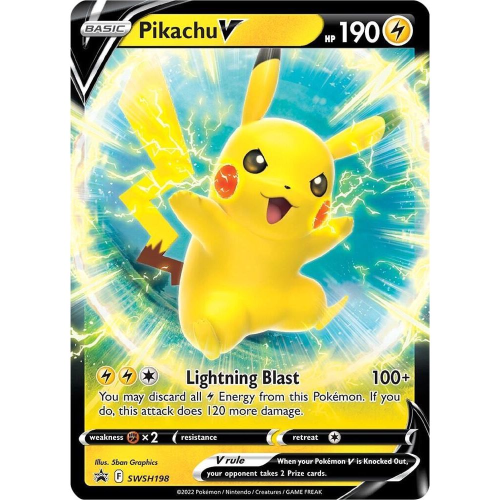 Pikachu V - SWSH198 - SWSH: Sword & Shield Promo Cards (SWSD)