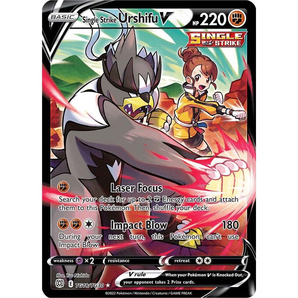 Single Strike Urshifu V - SWSH09: Brilliant Stars Trainer Gallery (SWSH09:TG)