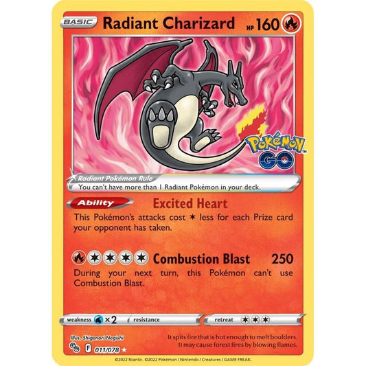 Radiant Charizard - Pokemon GO (PGO)
