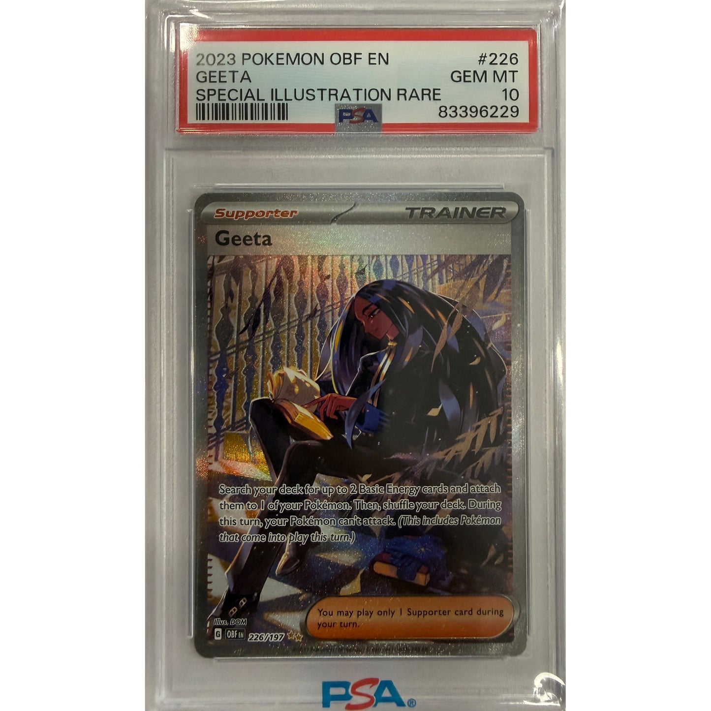 Geeta - 226/197 - SV03: Obsidian Flames (OBF) - PSA 10