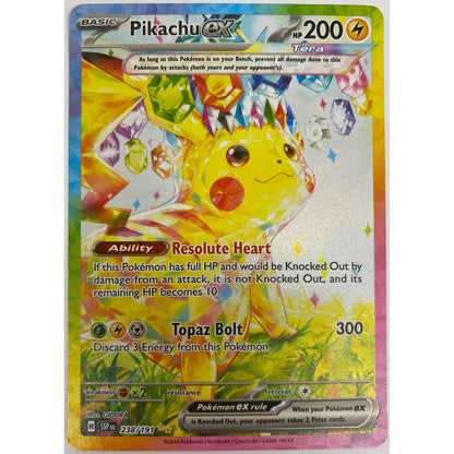 Pikachu ex - 238/191 - SV08: Surging Sparks (SV08)