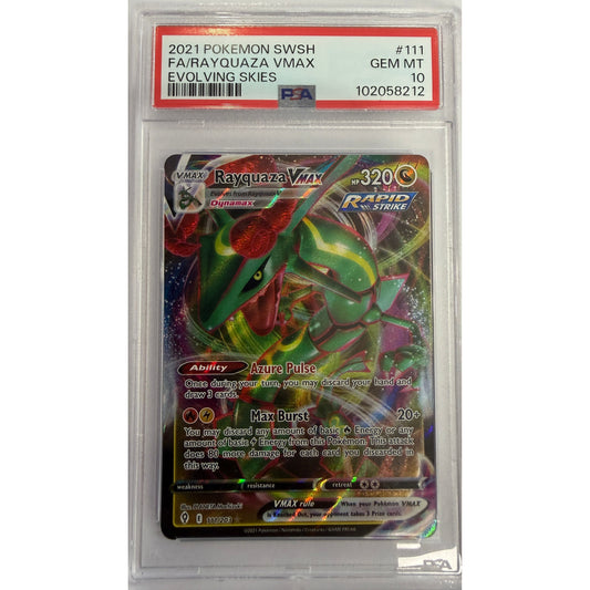 Rayquaza VMAX - SWSH07: Evolving Skies (SWSH07) - PSA 10