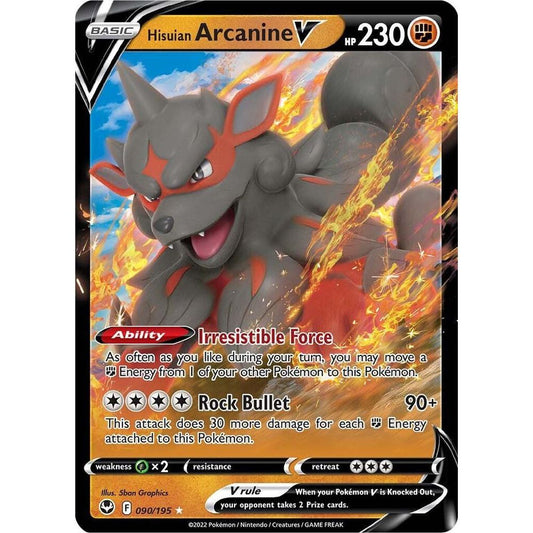 Hisuian Arcanine V - SWSH12: Silver Tempest (SWSH12)