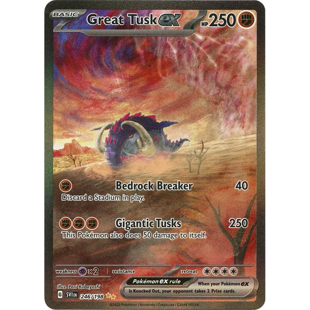Great Tusk ex - 246/198 - SV01: Scarlet & Violet Base Set (SVI)
