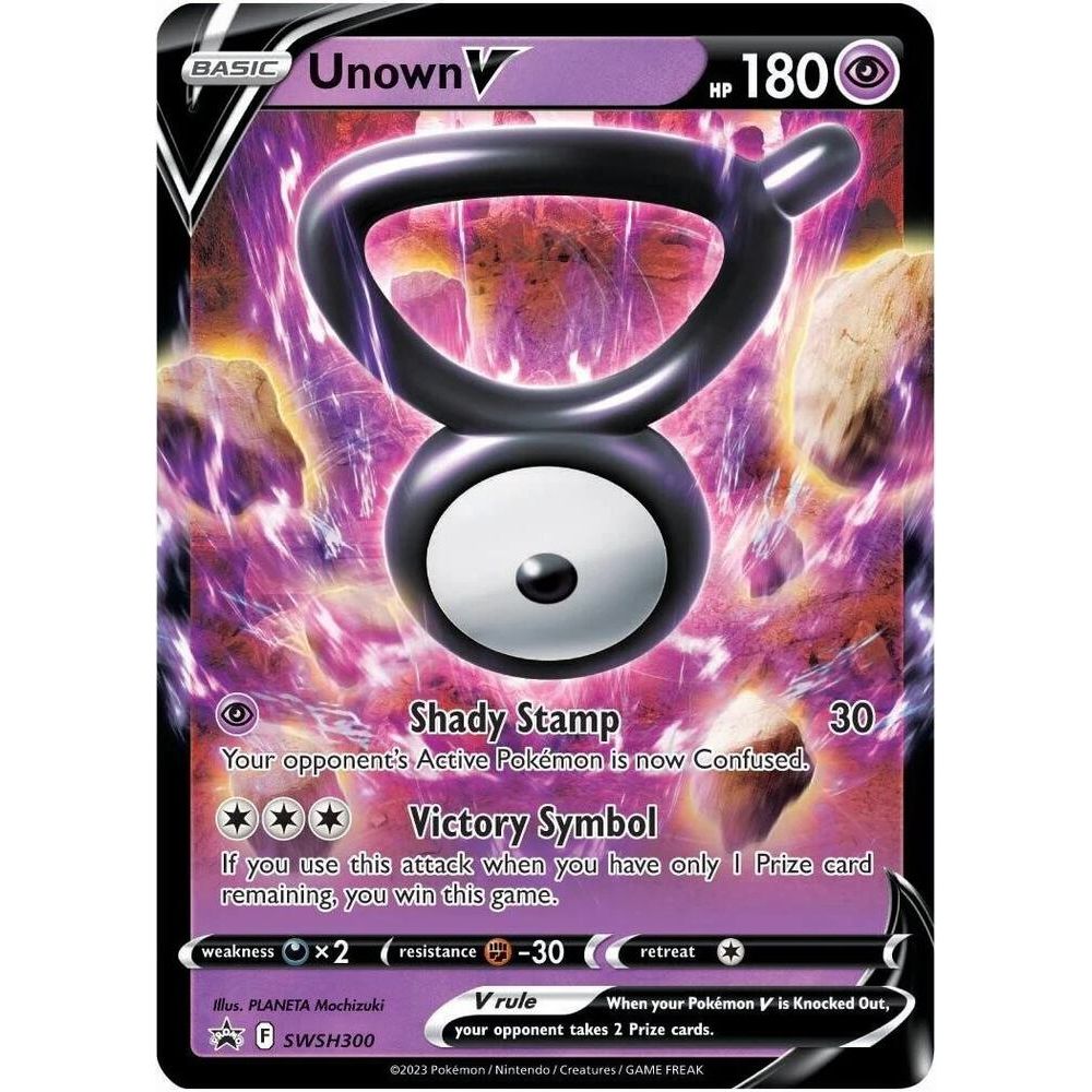 Unown V - SWSH300 - SWSH: Sword & Shield Promo Cards (SWSD)