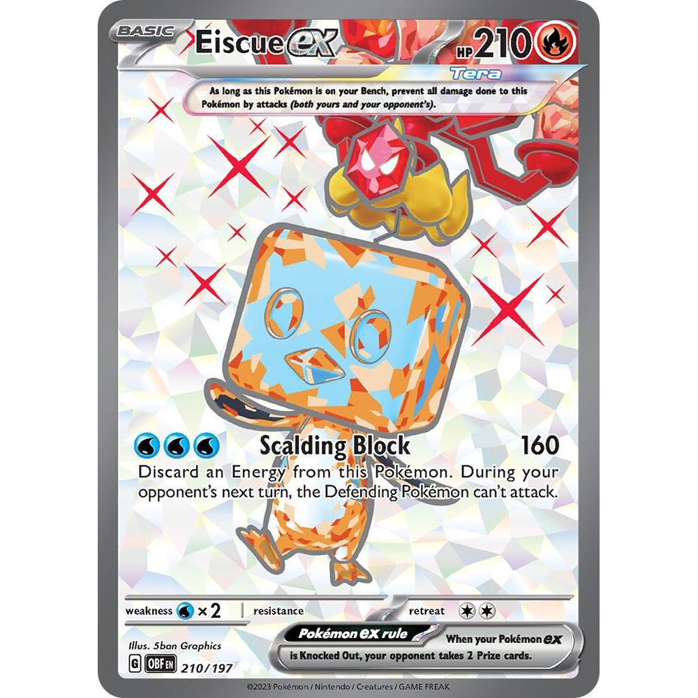 Eiscue ex - 210/197 - SV03: Obsidian Flames (OBF)