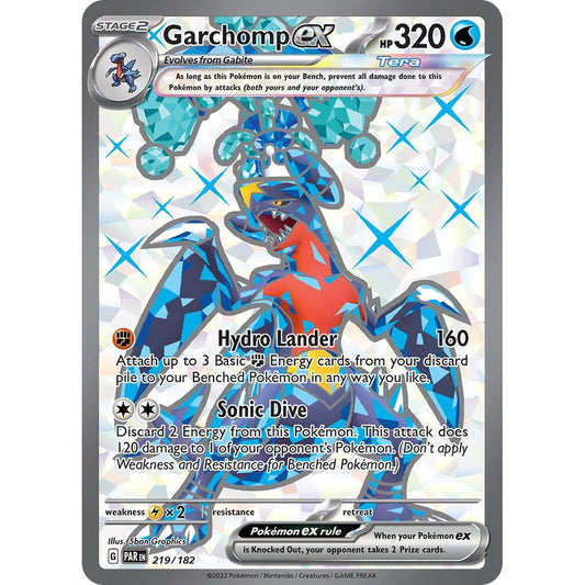 Garchomp ex - 219/182 - SV04: Paradox Rift (PAR)