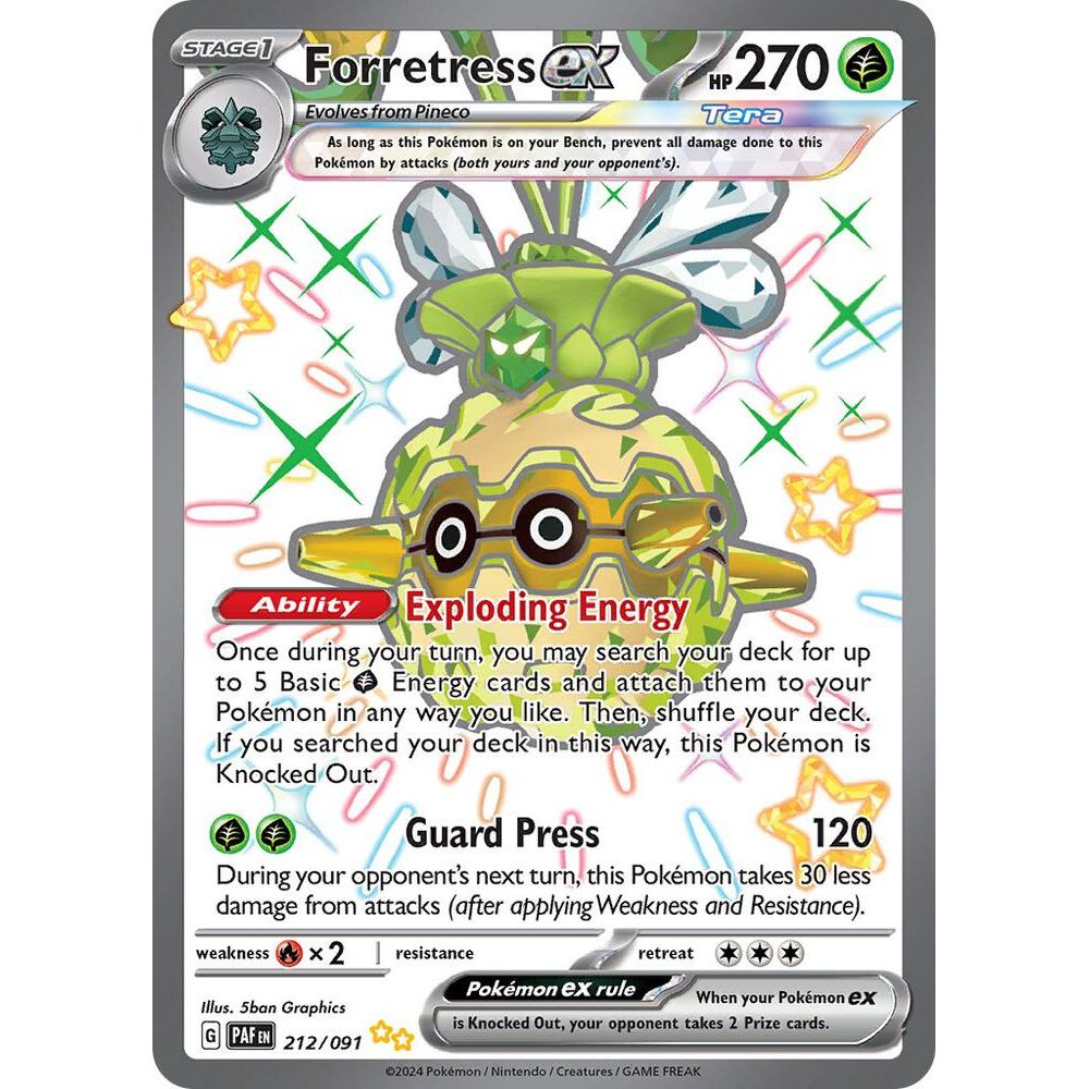 Forretress ex - 212/091 - SV: Paldean Fates (PAF)