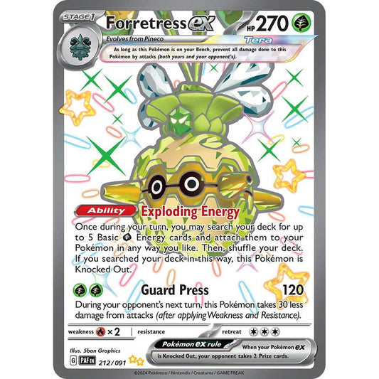 Forretress ex - 212/091 - SV: Paldean Fates (PAF)