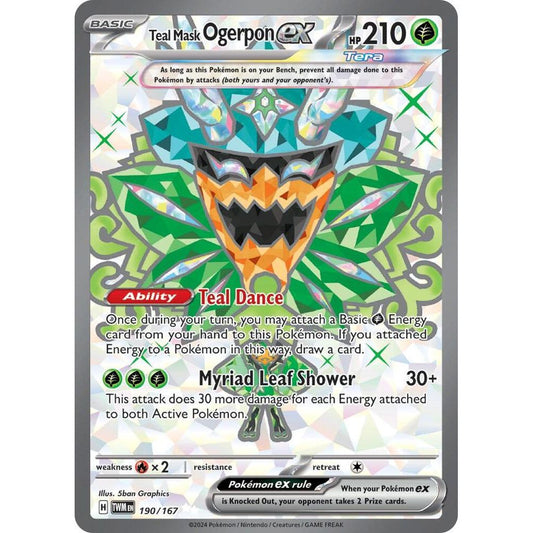 Teal Mask Ogerpon ex - 190/167 - SV06: Twilight Masquerade (TWM)
