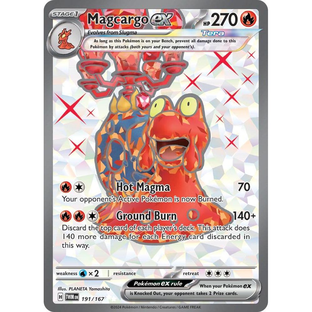 Magcargo ex - 191/167 - SV06: Twilight Masquerade (TWM)