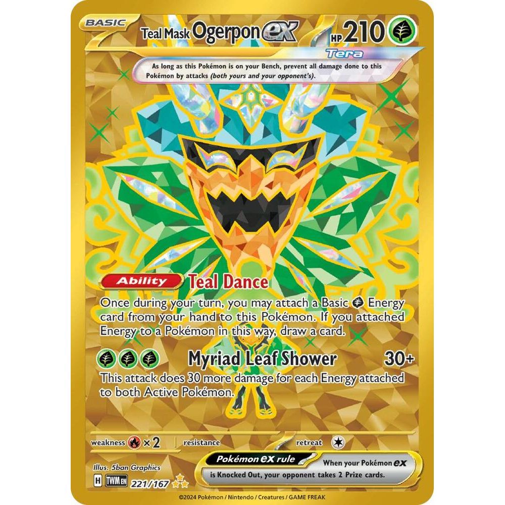Teal Mask Ogerpon ex - 221/167 - SV06: Twilight Masquerade (TWM)