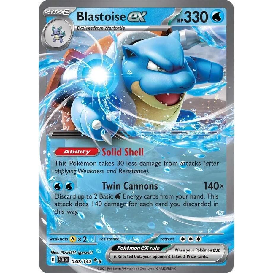 Blastoise ex - SV07: Stellar Crown (SCR)